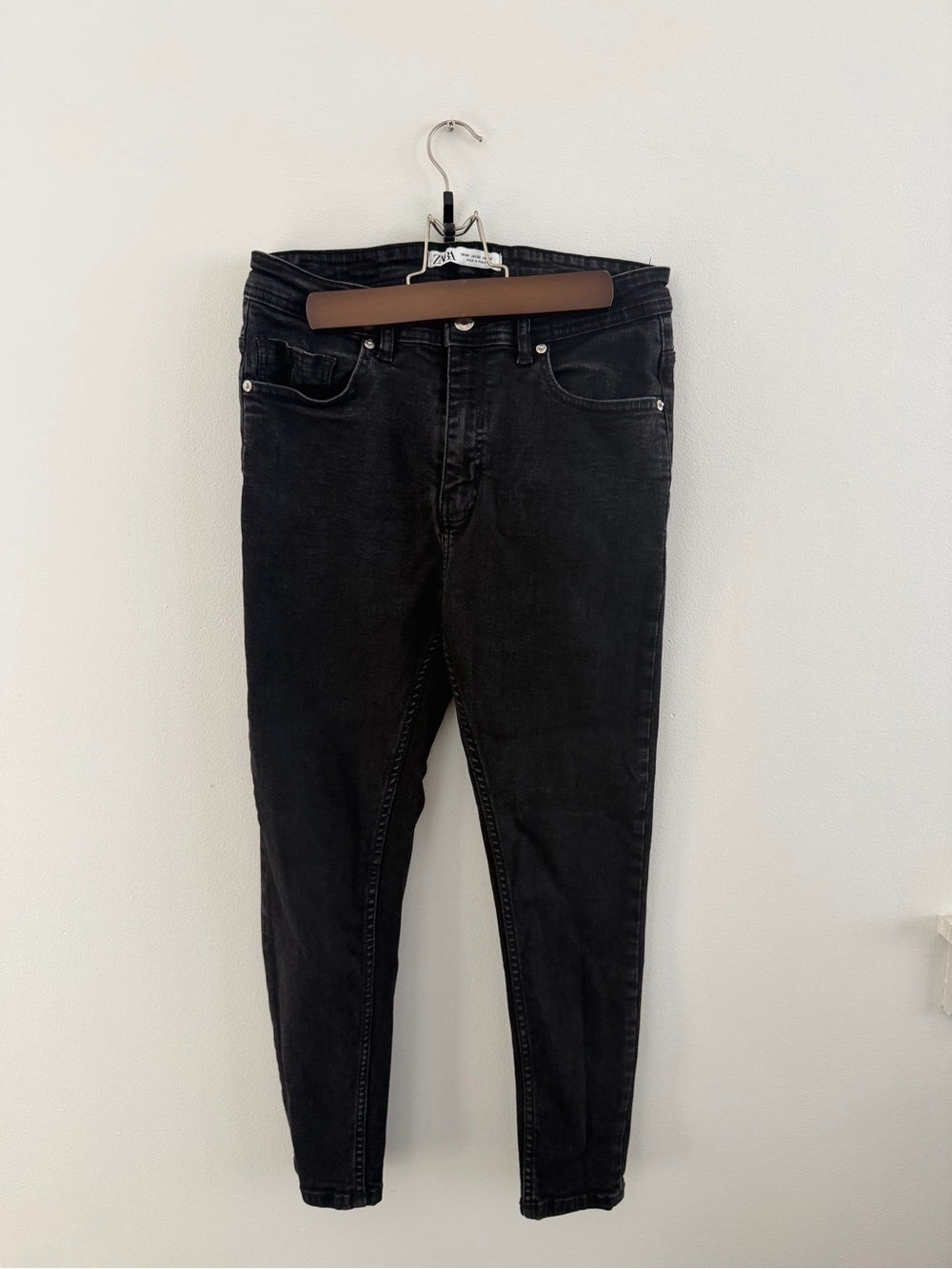Black High-Waist Skinny Jeans Zara